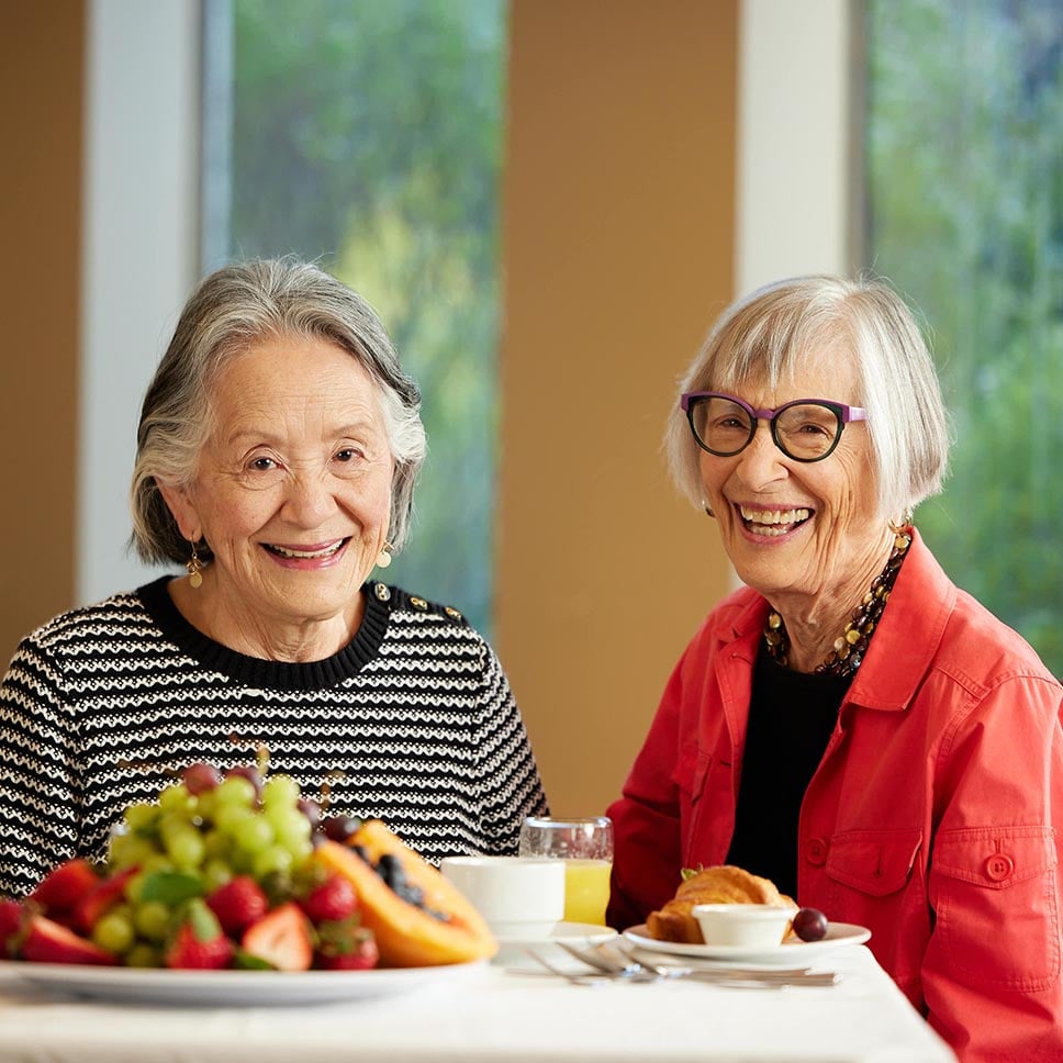 Residents Enjoying a Meal _SQ Residents Enjoying a Meal _SQ